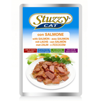 Hrana umeda pentru pisici Stuzzy cu somon 100 g
