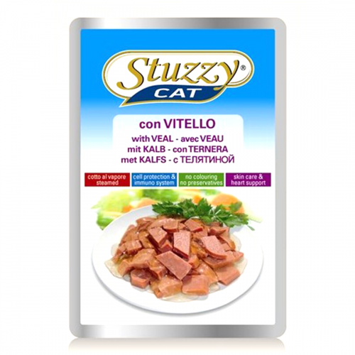 Hrana umeda pentru pisici Stuzzy cu vitel 100 g