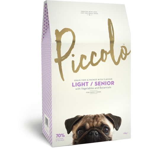 Hrana uscata pentru caini Piccolo Light Senior cu pui si somon 750 g