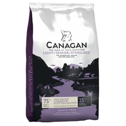 Hrana uscata pentru pisici Canagan Light Senior Sterilised cu pui 375 g