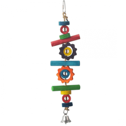 Jucarie din lemn pentru pasari Luohe LBW-0827 33x8 cm