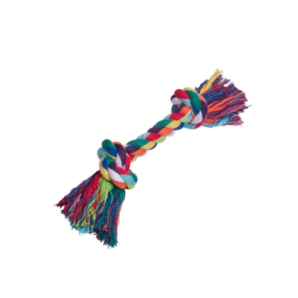 Jucarie pentru caini Nobby Sfoara color 180 gr 2 noduri