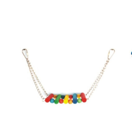 Jucarie pentru pasari mari Leagan Lemn 30X13cm