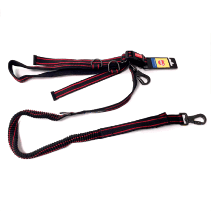 Lesa pentru caini Enjoy HQ Jogging Handsfree NY & NE Black 1420