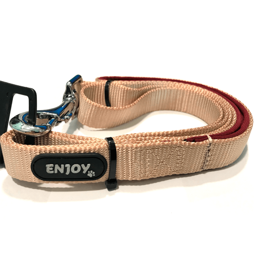 Lesa bej pentru caini din nylon si neopren Enjoy 2.0x120 cm