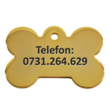 Medalion pentru caini Os Gold L