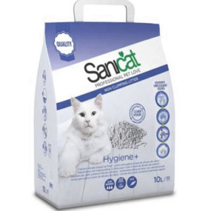 Nisip pentru litiera SANICAT  HYGIENE plus 10 L