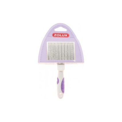 Perie pentru pisici retractabila medie gri Zolux