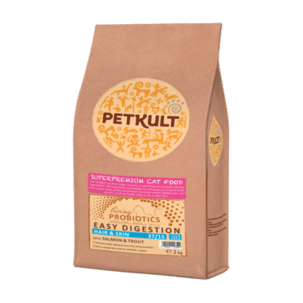 Hrana uscata pentru pisici Petkult Probiotics Hair and Skin 2 kg