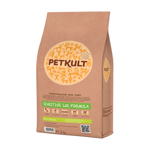 Hrana uscata pentru caini Petkult Sensitive Mini Junior cu miel si orez 2 kg