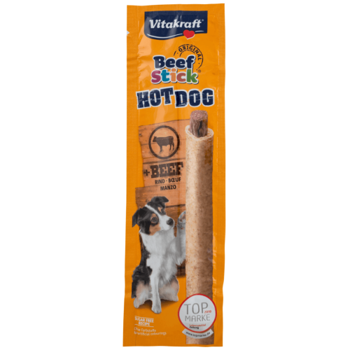Recompensa pentru caini Vitakraft Beef Stick cu Hot Dog 30 g