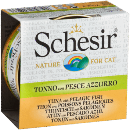 Hrana umeda pentru pisici Schesir in Supa de ton si peste oceanic 70 gr