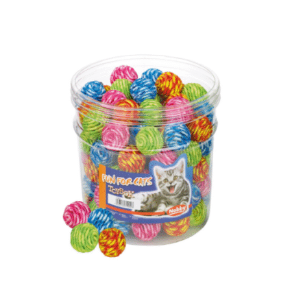 Jucarii pentru pisici Nobby Bila sfoara 100 buc 3.5 cm