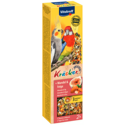 Batoane pentru Nimfa Vitakraft Kracker cu Miere si Eucalipt 180 g